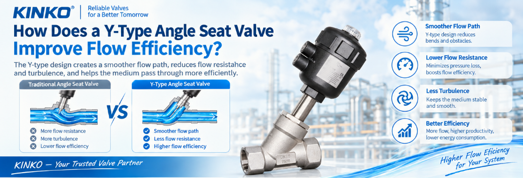 How Does a Y-Type Angle Seat Valve Improve Flow Efficiency?