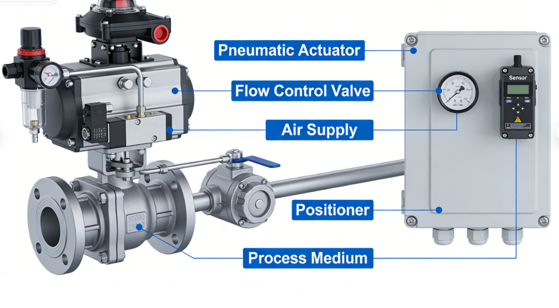 How Do Pneumatic Actuators Work in Flow Control Systems?