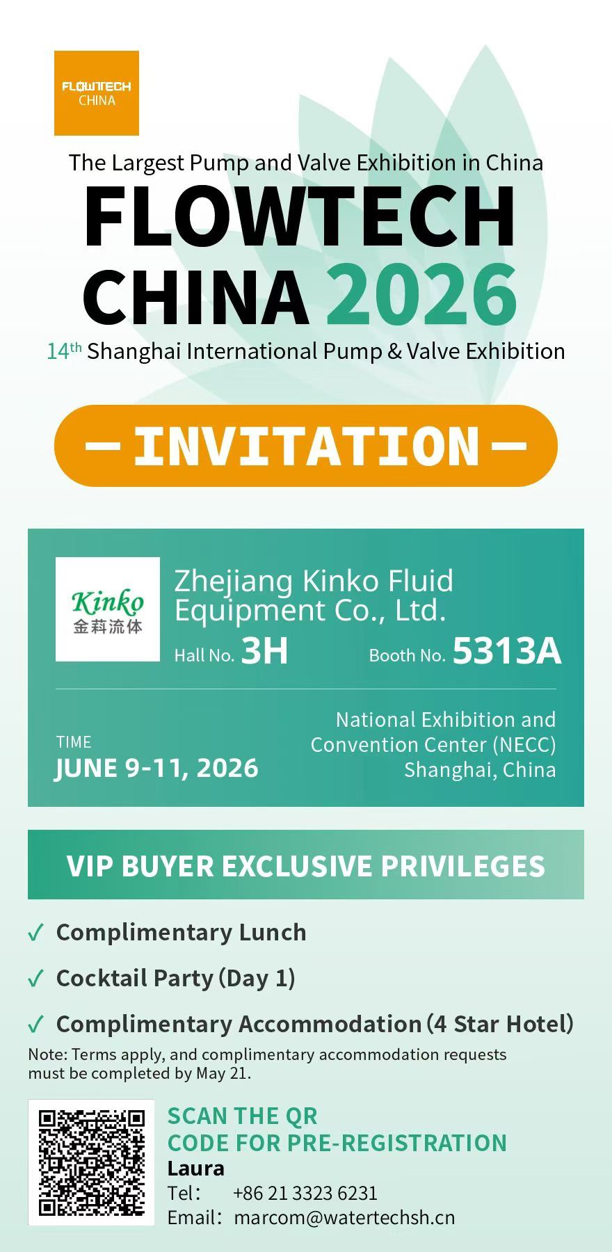 Invitation to Visit Us at Flowtech China 2026